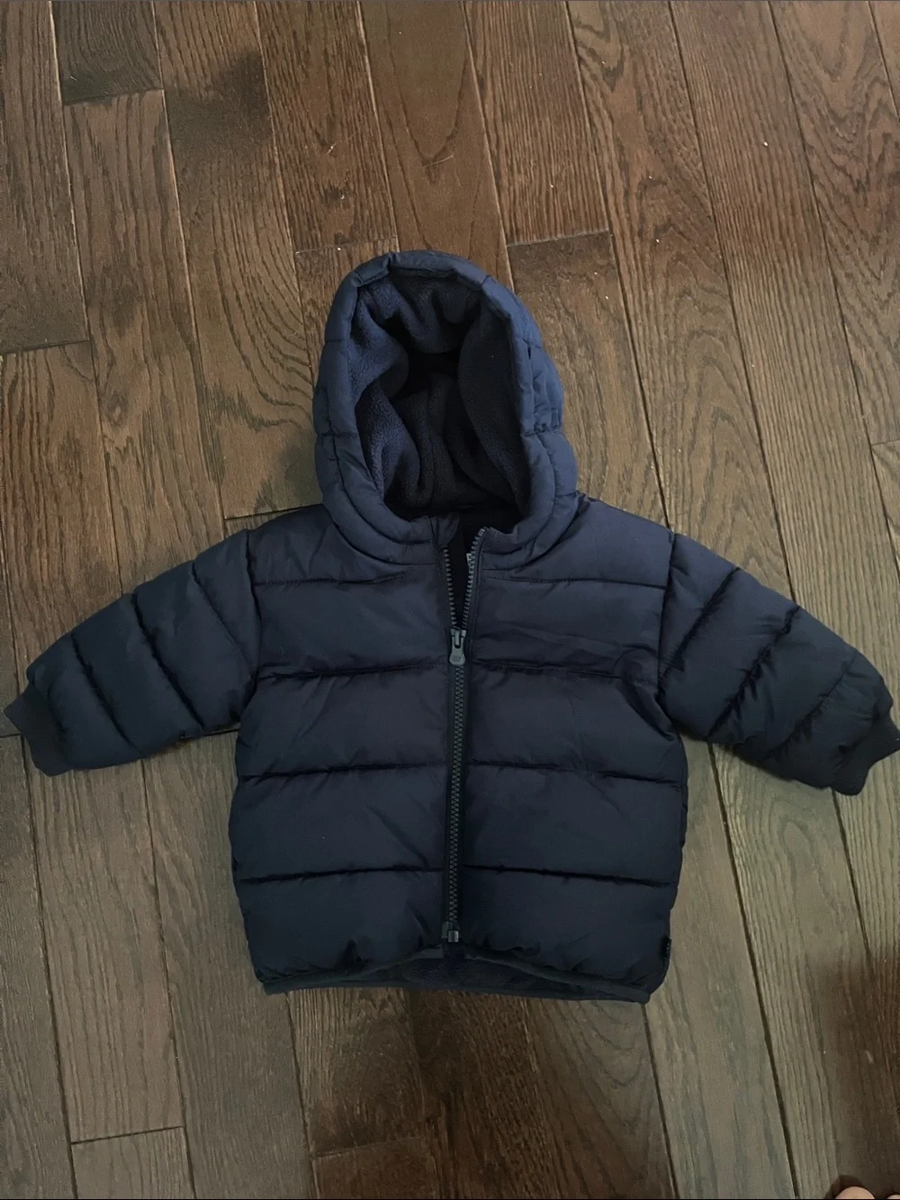 GAP Navy Hooded Puffer Coat for Kids